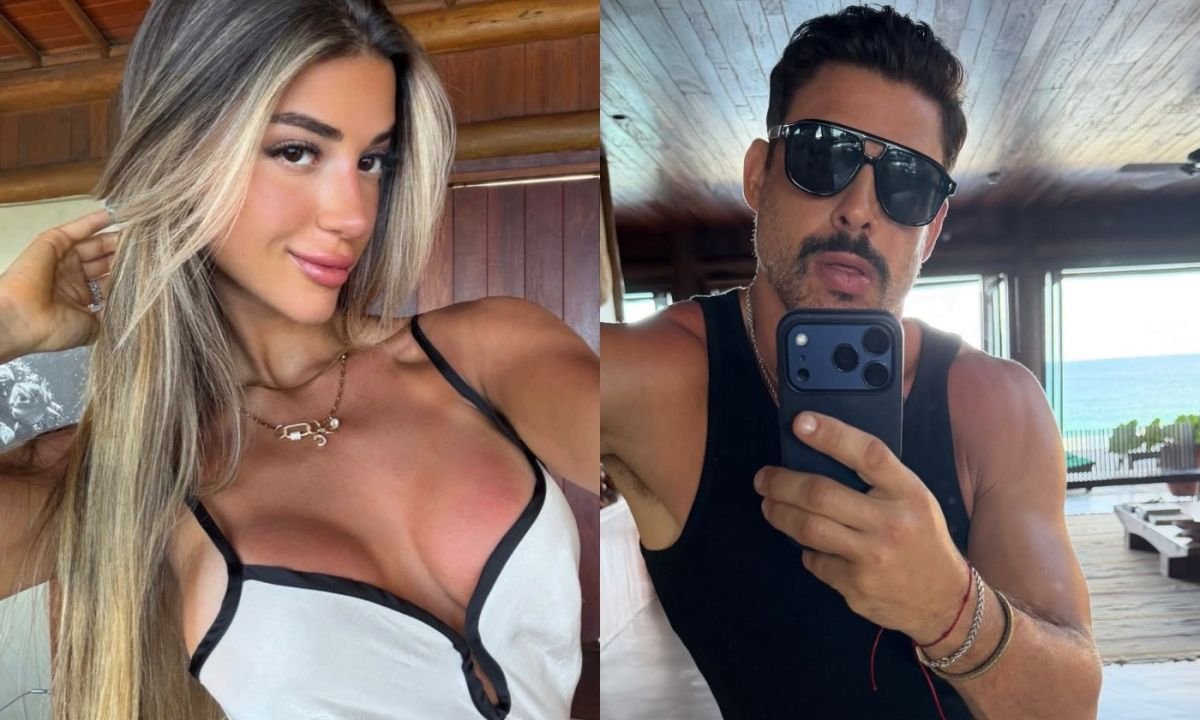 Cauã Reymond e Pietra Cupello na praia de Itacaré