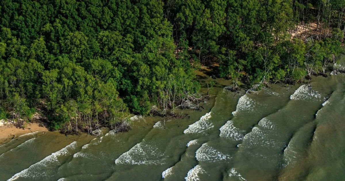 Câmera de monitoramento em área urbana de Ponta de Pedras usada para detectar fumaça